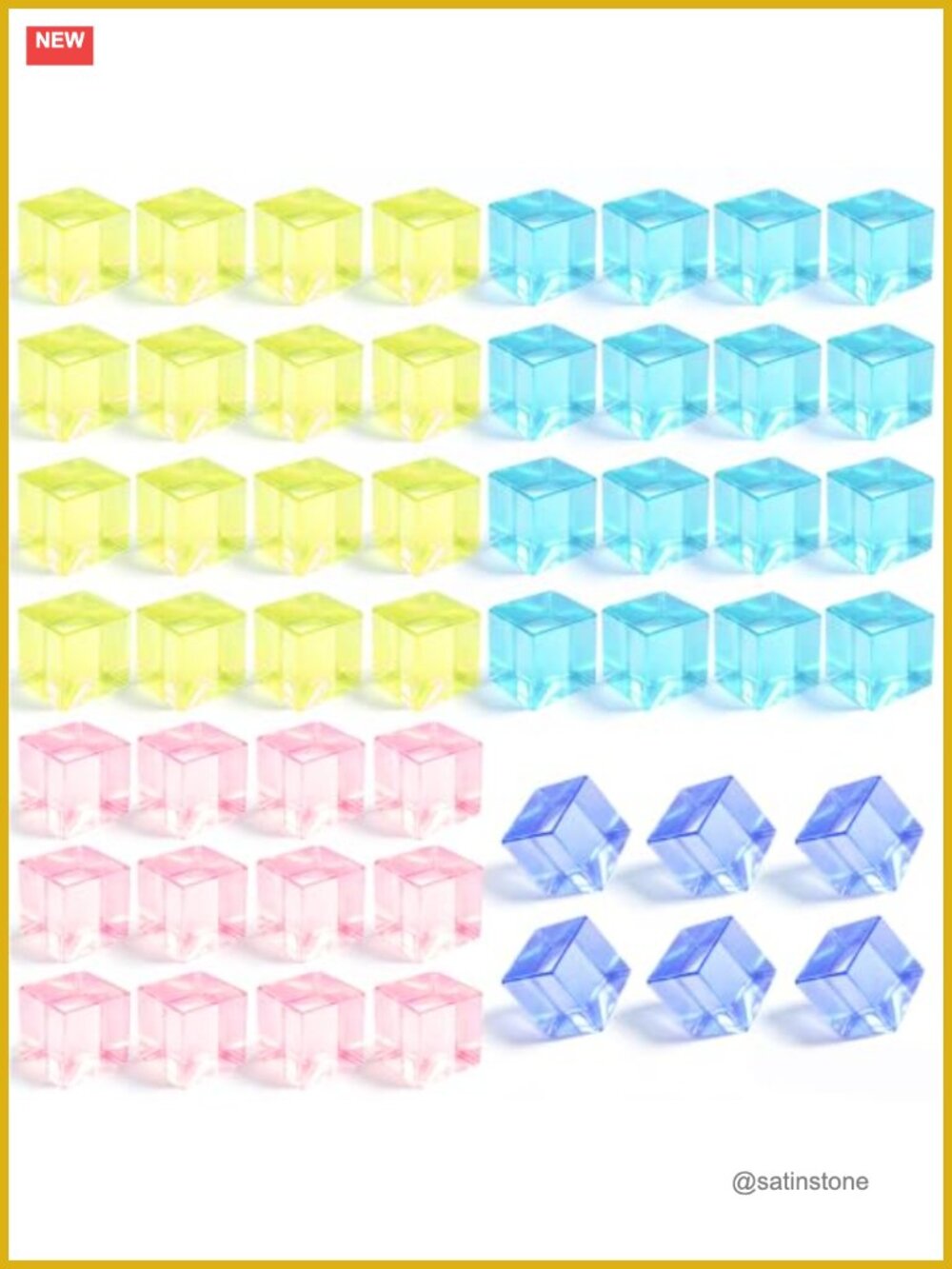Stress Cube Fidget Toy 50 Pack TPR Squeeze Toys Adult Relief